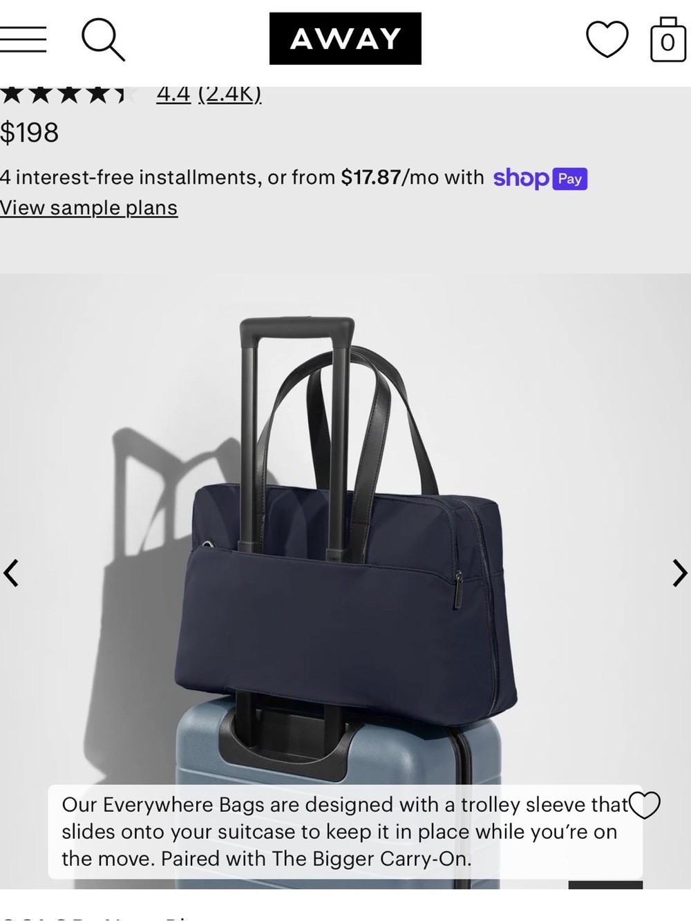 The Everywhere Bag - Navy Blue - Picture 7 of 12